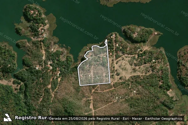 Imagem de satélite de FAZENDA SANTANA, MACHAMBOMBO OU PASSA TRÊS - Parte 1 em Uruaçu - GO