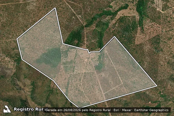 Imagem de satélite de GLEBA PERIQUITO, DATA VEREDA - Gleba PERIQUITO-LOTE 09 em São Raimundo das Mangabeiras - MA