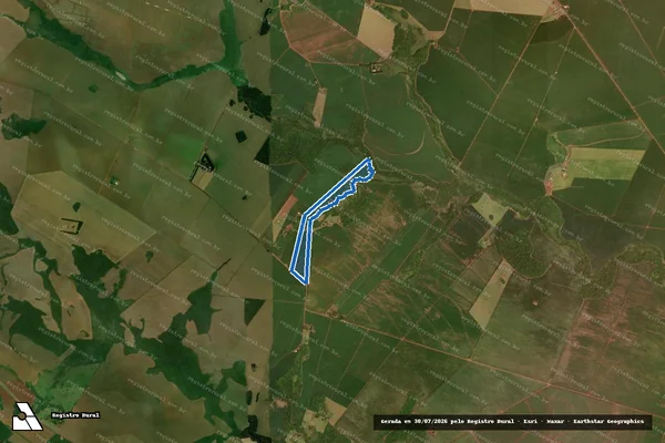 Imagem de satélite de Fazenda Nossa Senhora da Aparecida Parte 01 - Parte 04 em Ponta Porã - MS