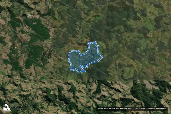 Imagem de satélite de FAZENDA SÃO MIGUEL - Parcela 1 em Santa Bárbara do Monte Verde - MG