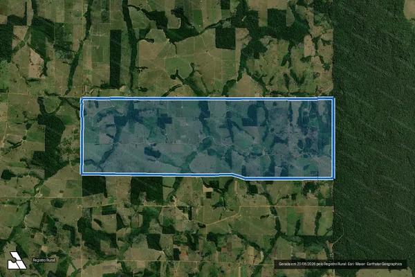 Imagem de satélite de PA Cedro Jequitibá - Perímetro  - Parte 1 em Machadinho D'Oeste - RO