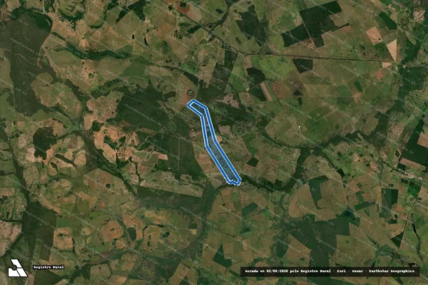 Imagem de satélite de Fazenda Vó Tomazia - Parte 1 em Anastácio - MS