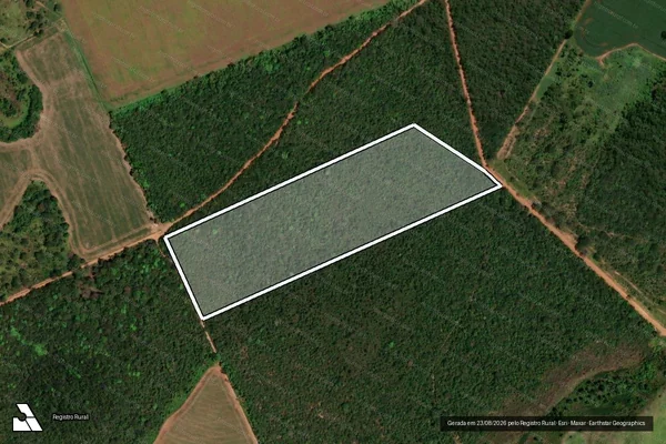 Imagem de satélite de FAZENDA BOM JARDIM ÁREA 3 - - em Uberlândia - MG