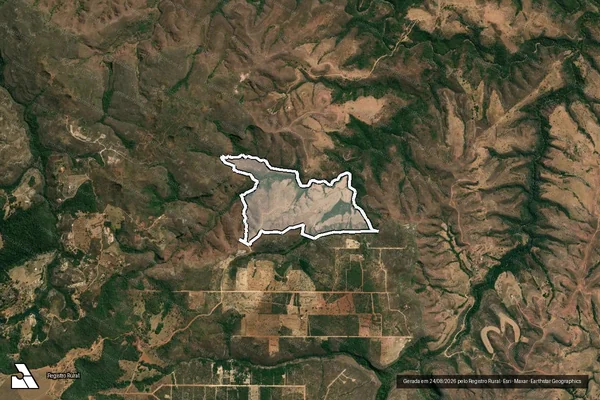 Imagem de satélite de FAZENDA TAQUARA - Parte 1 em Presidente Olegário - MG