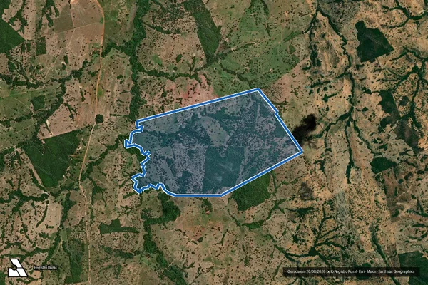 Imagem de satélite de FAZENDA NOSSA SENHORA APARECIDA em Novo Brasil - GO