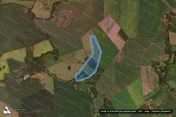Imagem de satélite de Fazenda Boa Vista - GLEBA 2 em Pirajuba - MG