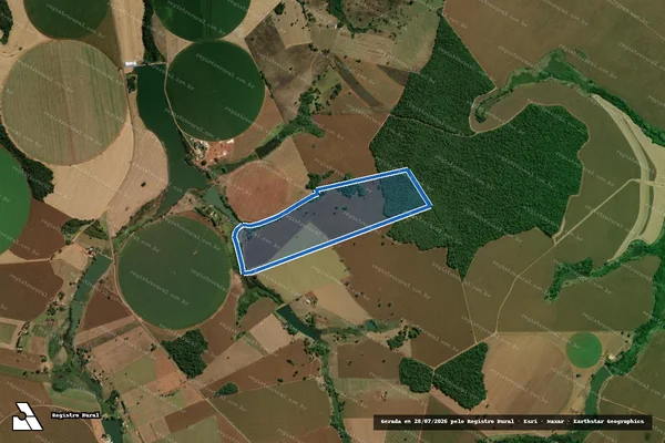 Imagem de satélite de FAZENDA SANTA MARIA - PARTE 1 em Itaberaí - GO