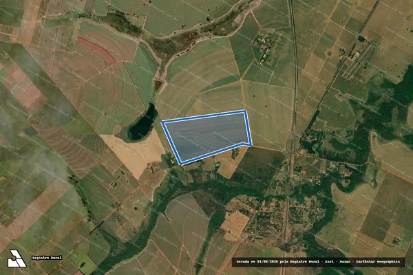 Imagem de satélite de Fazenda Barra do Traitu  - Parte 1 em Araçatuba - SP