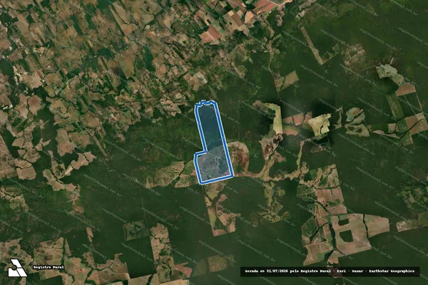 Imagem de satélite de FAZENDA SAMAUMA - Parte 1 em Marcelândia - MT