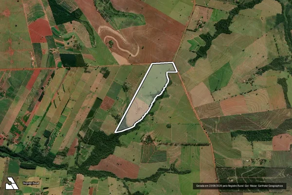 Imagem de satélite de Lote nº 243, Gleba Santa Cruz - Parte 1 em Nova Esperança - PR