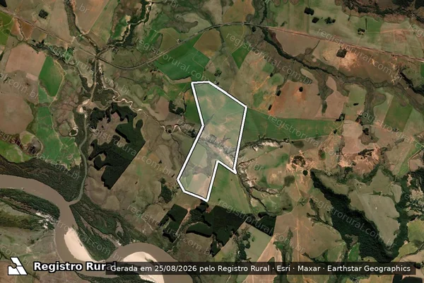 Imagem de satélite de Fazenda Camboatá / Gleba 2 em São Francisco de Assis - RS