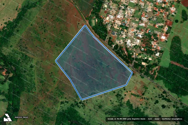 Imagem de satélite de GLEBA B - Parte 1 em Jaú - SP