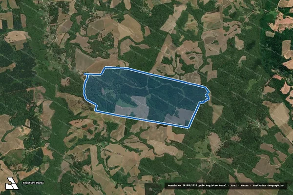 Imagem de satélite de Fazenda Mate Amargo - Gleba 1 em Lapa - PR