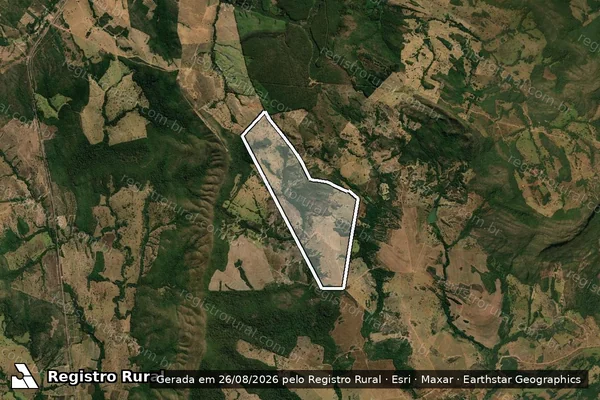 Imagem de satélite de FAZENDA ITAMBE OU CHAPADA - 001 em Jaraguá - GO