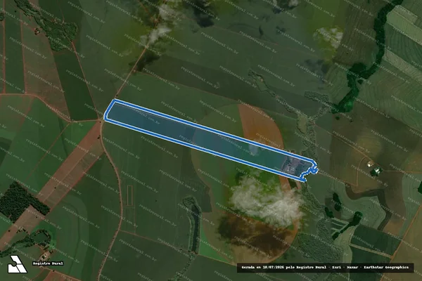 Imagem de satélite de FAZENDA SÃO JOSÉ - LOTE DE TERRAS N° 105/F em São Jorge do Ivaí - PR