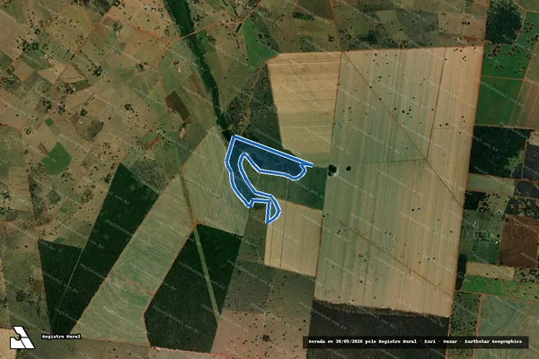 Imagem de satélite de Fazenda São Joaquim - Parcela 03 em Andradina - SP