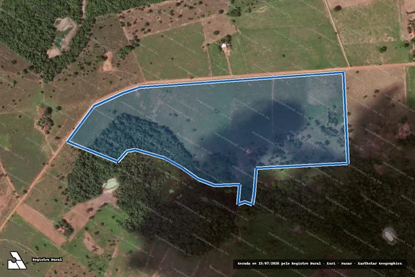 Imagem de satélite de Lote 23 ? Projeto de Assentamento Santa Dica - Lote 23 ? P.A. Santa Dica em Porangatu - GO