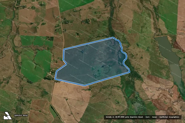 Imagem de satélite de Rancho do Silêncio - Gleba 1 em Alegrete - RS