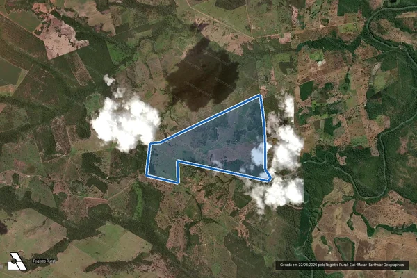 Imagem de satélite de FAZENDA VENCEDORA - Parte 1 em Porangatu - GO