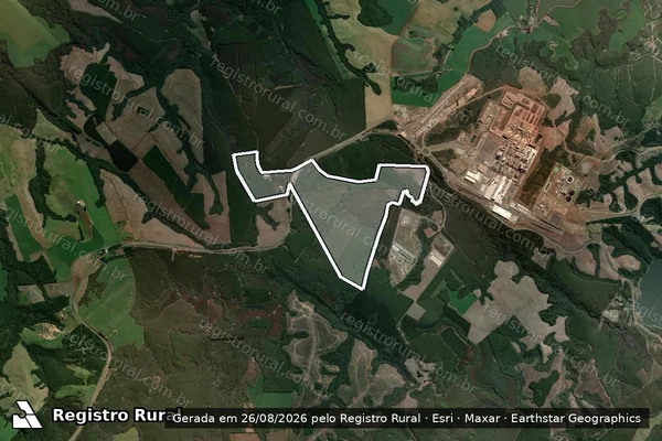 Imagem de satélite de Campina dos Pupos / Leal / Lageado Bonito 01 - Parte 1 em Ortigueira - PR