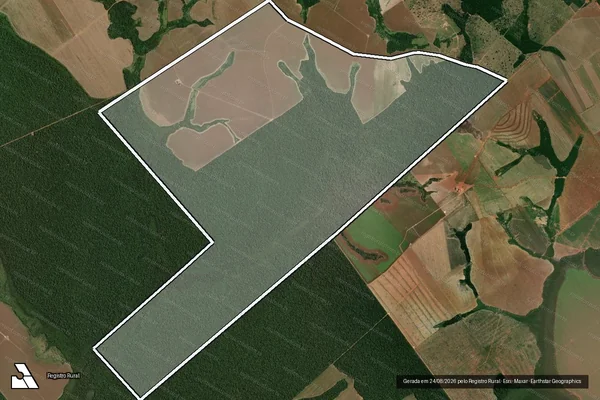 Imagem de satélite de FAZENDA NOVA ALEGRIA – ÁREA 02 em Juara - MT