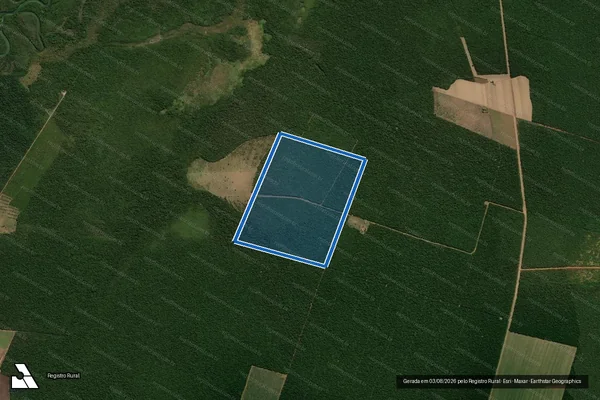Imagem de satélite de FAZENDA OURO II - - em Paranatinga - MT