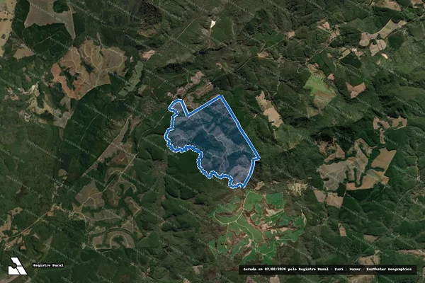 Imagem de satélite de Fazenda Ponderosa - Fazenda Ponderosa ? Gleba C em Apiaí - SP