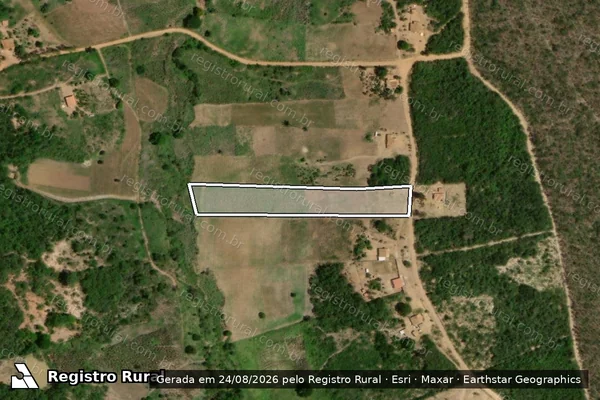 Imagem de satélite de FAZENDA ESTEIRA - Parte 1 em São João do Paraíso - MG