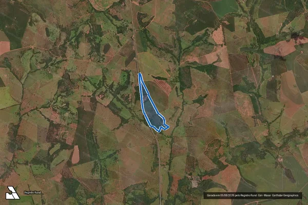 Imagem de satélite de FAZENDA LAGEADO - Parte 1 em Prata - MG