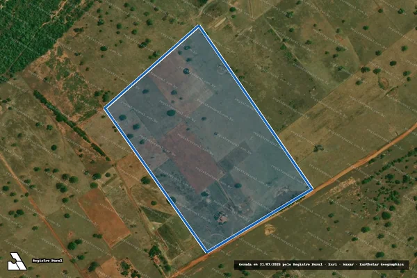 Imagem de satélite de PROJETO DE ASSENTAMENTO SÃO THOMÉ ? LOTE 10 - Parte 1 em Santa Rita do Pardo - MS