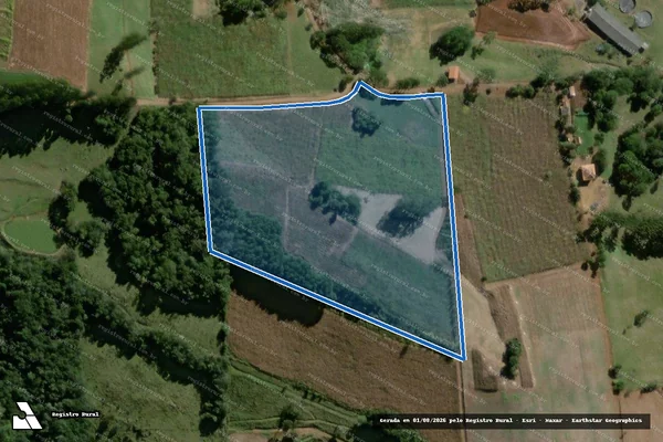 Imagem de satélite de Sitio Zanotti -  Gleba 01 em Videira - SC