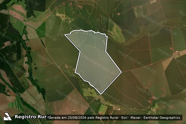 Imagem de satélite de Fazenda Santa Maria - Parte 02 em Dourados - MS