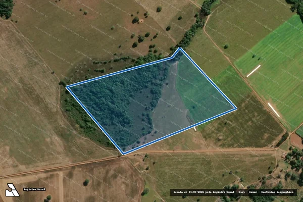 Imagem de satélite de FAZENDA CACHOEIRA OU CACHOEIRA DE CIMA - Gleba 01 em Mara Rosa - GO