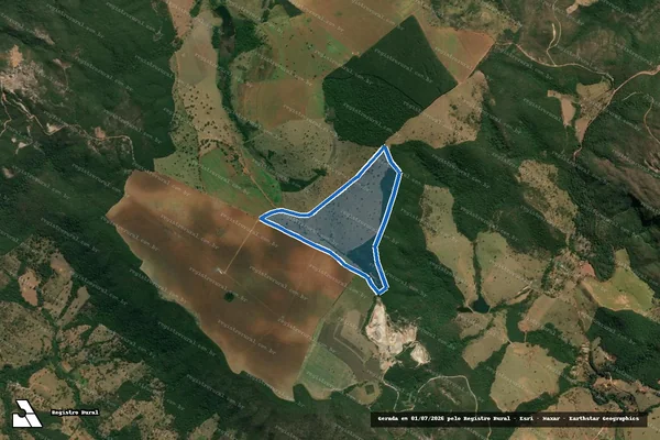 Imagem de satélite de FAZENDA LAGOINHA em Onça de Pitangui - MG