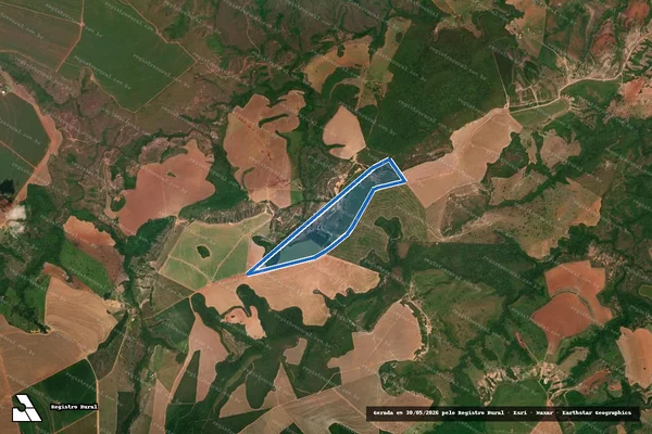Imagem de satélite de Fazenda Boa vista - Parcela 1 em Alto Garças - MT