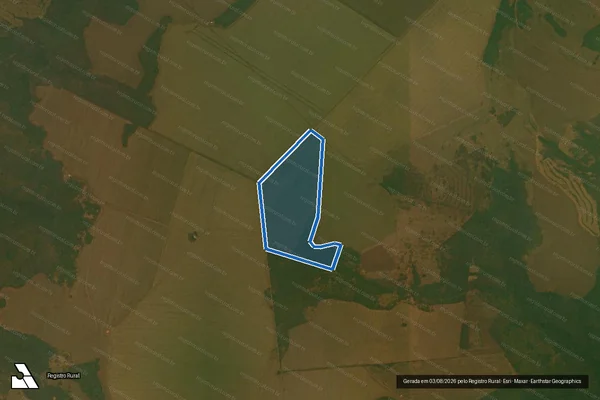 Imagem de satélite de Fazenda Vitória - Fazenda Caçula ? Gleba 1 em Bandeirantes - MS