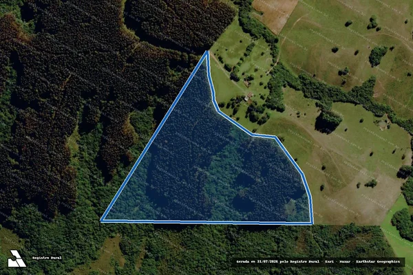 Imagem de satélite de Horto Florestal Cerro da Lagoa - Gleba B - Parcela única em Santana da Boa Vista - RS