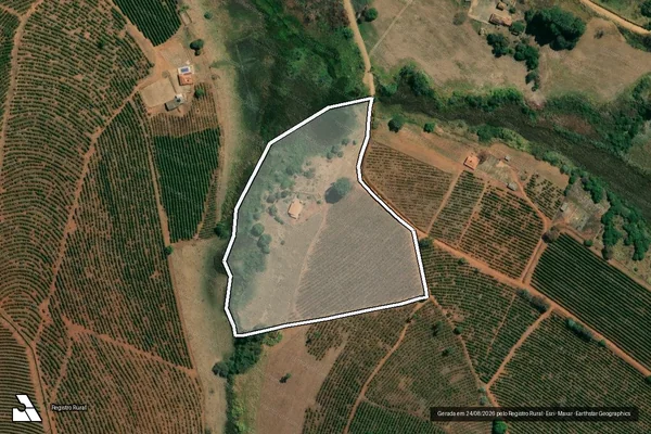 Imagem de satélite de PINHAL - Parcela 1 em Nepomuceno - MG