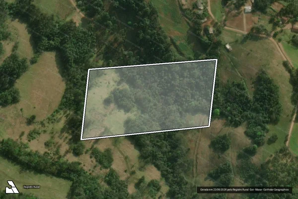 Imagem de satélite de Parte do Lote Rural n° 40 - PARCELA 01 em Belmonte - SC