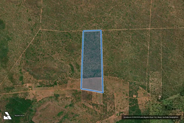 Imagem de satélite de GLEBA MAIOR/SOBRADINHO, Lote 98/2 - CHÁCARA BOA ESPERANÇA - Parte 01 em Darcinópolis - TO