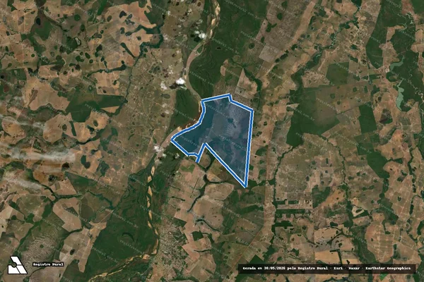 Imagem de satélite de FAZENDA ARICÁ GLEBA III em Aruanã - GO