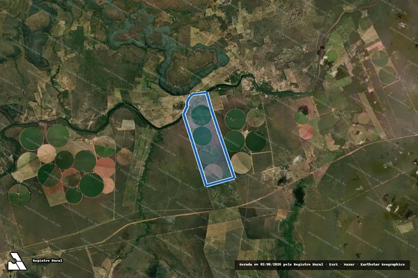 Imagem de satélite de FAZENDA BOA VISTA - Parte 01 em São Félix do Coribe - BA