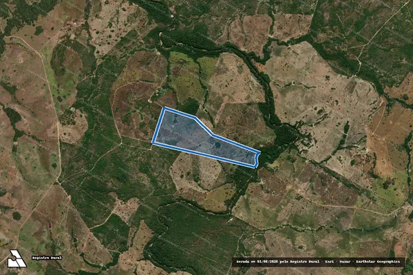 Imagem de satélite de FAZENDA ALAGADO GRANDE ? GLEBA 02 - GLEBA 02B em Crixás - GO