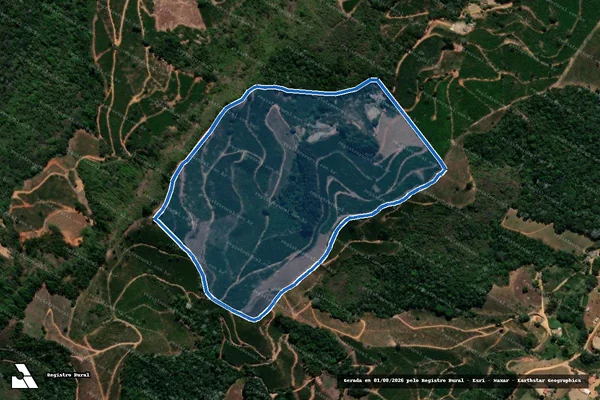 Imagem de satélite de Sitio Monte Verde Mata Fria - Parcela 1 em Chalé - MG