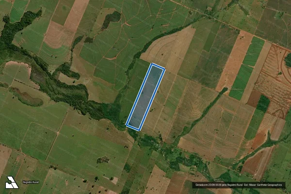 Imagem de satélite de LOTE RURAL N° 51 DA QUADRA N° 88 - Parte 1 em Deodápolis - MS