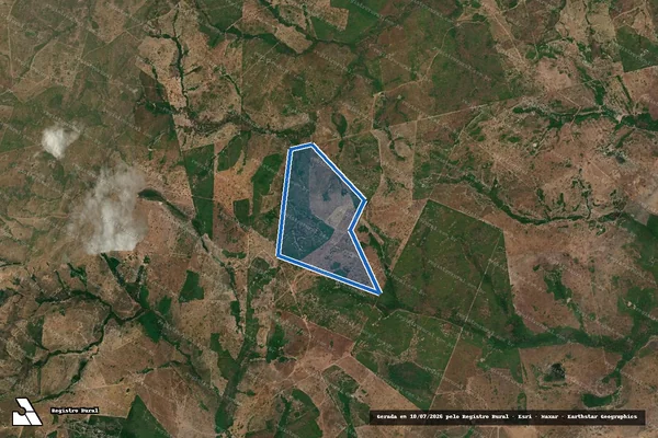 Imagem de satélite de FAZENDA SANTA LUZIA E FAZENDA FORMOSA - Parte 2 em Sandolândia - TO