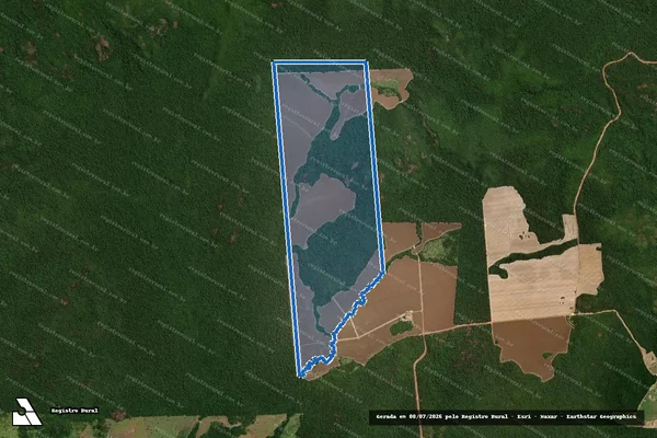 Imagem de satélite de Fazenda Resplendor - GLEBA A em Guarantã do Norte - MT