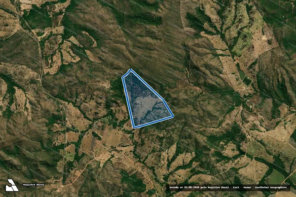 Imagem de satélite de GLEBA D - FAZENDA CAPIM PUBA E FAZENDA PARAISO DA SERRA - DESMEMBRADA em Itapuranga - GO