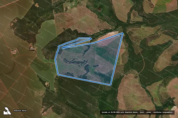 Imagem de satélite de Fazenda Iguaçu - Parcela 1 em Rondonópolis - MT