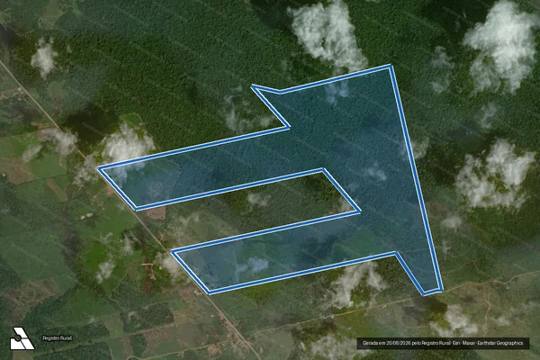 Imagem de satélite de SÍTIO RANCHO ALEGRE – GLEBA ARURI 2-T / Parte 1